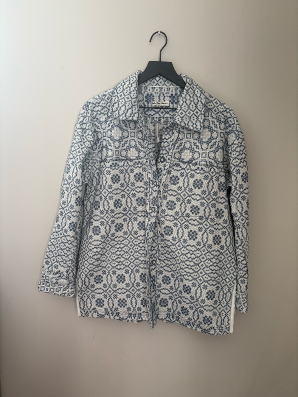 We The Free So Long Summer Jacquard Button-down Woven Jacket Womens XS NWT CD